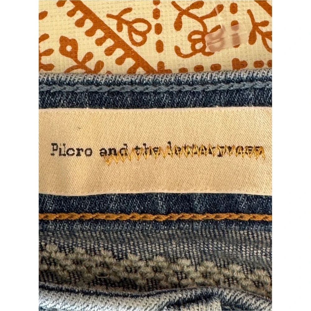 Anthropologie Pilcro and the Letterpress Size 26 Embroidered Jean‎ Shorts